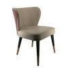 IM-247 Low Back Tufted Metal Dining Chair Without Arm
