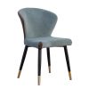 iM-262 arc-shaped back armless metal dining chair 