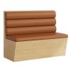 IB-1109 3 Channles Back Plywood Structure Booth Seating