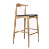 IBS-918 Solid Ash Wood Barstool For Restaurant