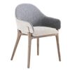 IW-198 Ash Wood Frame Upholstered Arm Chair