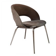 IS-536 Hollowed-out Shell Shape Upholstered Dining Chair