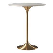 IBT-817 Gold Stainless Steel Tulip Base High Table