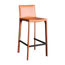 IBS-931 Durable Tanned Leather Barstool 