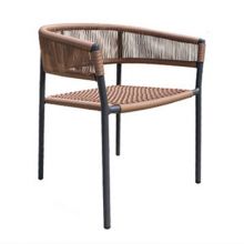 OT-1526 Open Back Patio Dining Chair With Armrests