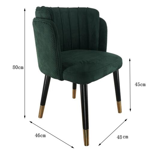 IW-148 Double Layer Back Tufted Velvet Chair