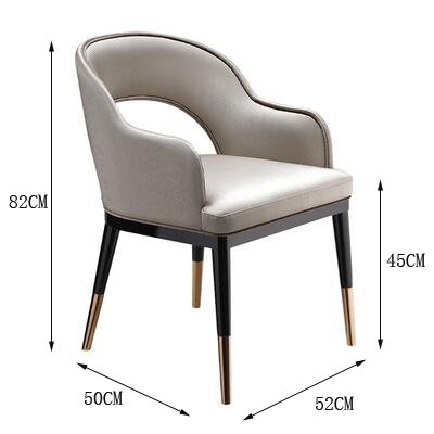 IW-152 Upholstered Bowed Back Wood Arm Chair 