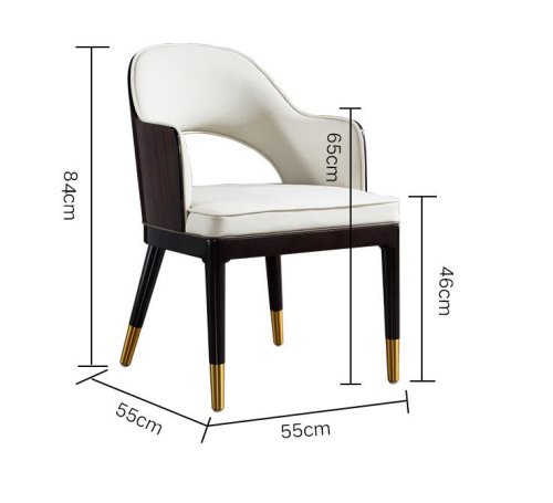 HD-1612 Open Back Dining Chair With Maple Veneer
