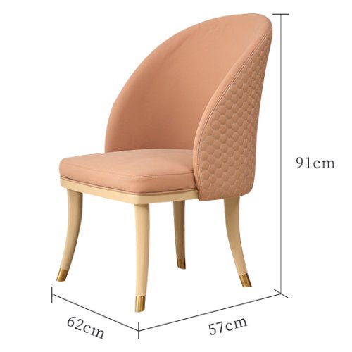 HD-1607 Diamoned Stitched Upholstered Dining Chair