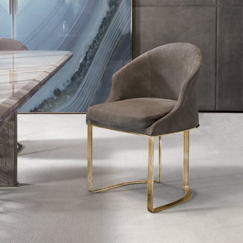 HD-1606 Stainless Steel Upholstered Dining Chair