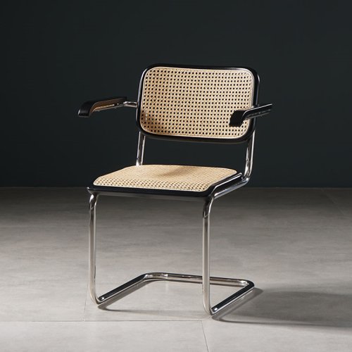 WR-1308 Stainless Steel Frame Dining Chair With Rattan 