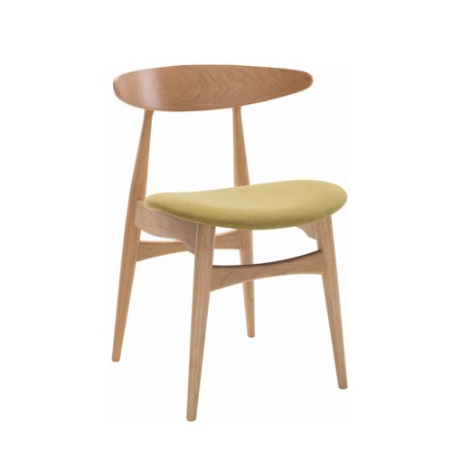 IW-134 Curved Plywood Back Armless Dining Chair