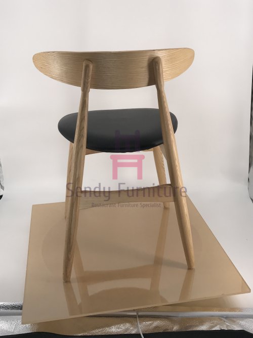 IW-134 Curved Plywood Back Armless Dining Chair
