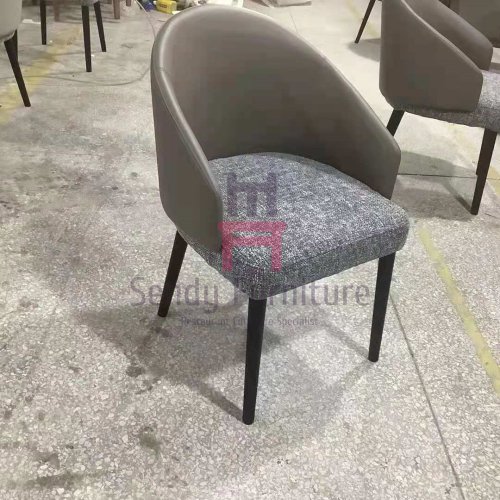IW-125 Upholstered Pufted Arm Chair For Restaurant 