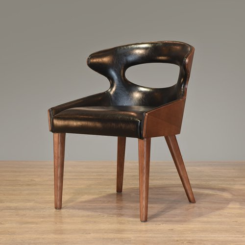 IW-142 Open Back Solid Wood Dining Chair For Restaurant