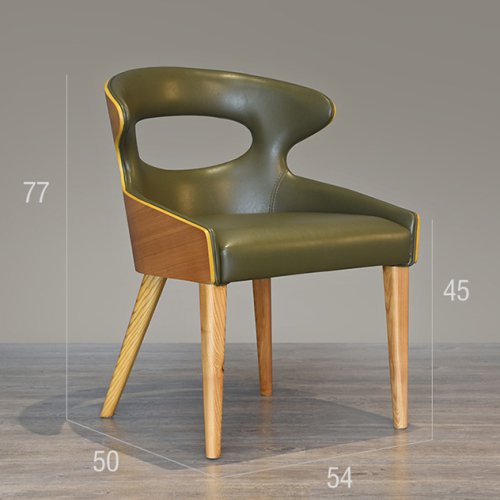 IW-142 Open Back Solid Wood Dining Chair For Restaurant