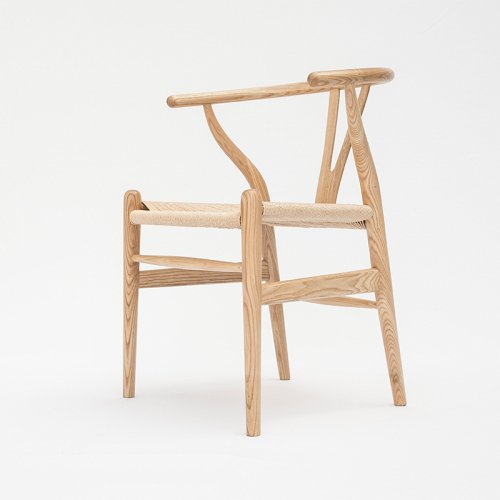 IW-106 Y Back Wood Chair With Hand-made Ropes Seat