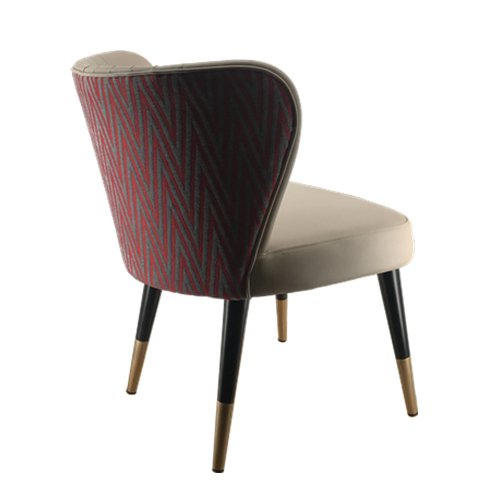 IM-247 Low Back Tufted Metal Dining Chair Without Arm