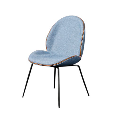 IM-241 Velvet Upholstered Stainless Steel Dining Chair