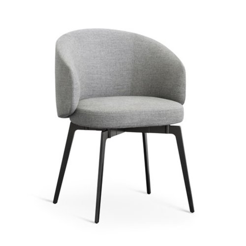IM-238 Round Back Padded Dining Chair With Arm
