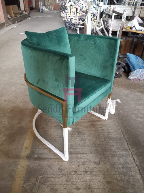 IS-508 Stainless Steel Frame Arm Chair For Hotel Use