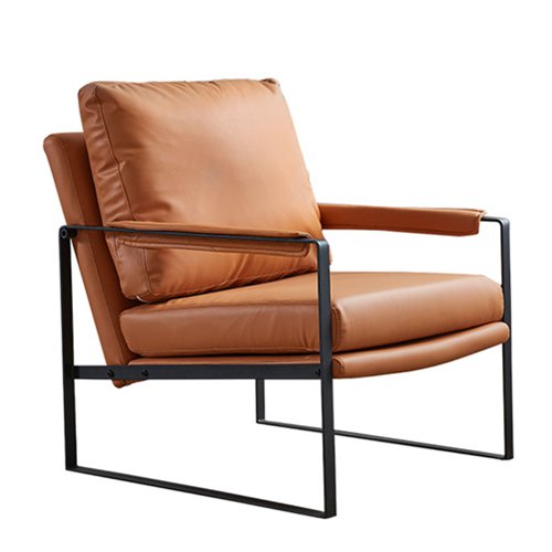 ILS-640 Removable Cushion Single Chair With Black Metal Arm