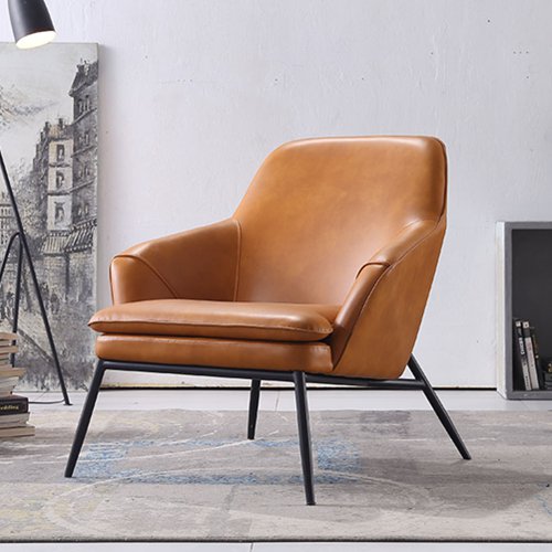 ILS-644 Leather Upholstered Single Sofa Chair With Arm