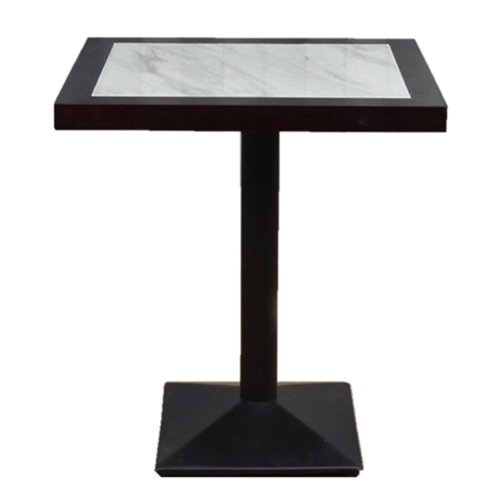 IDT-707 Dining Table In Marble Top Table With Wood Edge