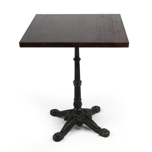 IDT-710 Solid Wood Table Top With 4-spokes Casting Iron Base