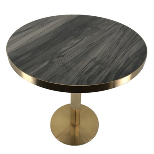 IDT-728 Laminate Dining Table With Stainless Steel Seam