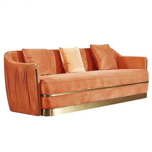 IBC-1228 3 Seats Tufted Velvet Upholstered Hotel Sofa