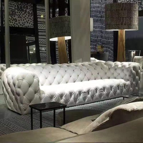 IB-1222 Chesterfield Style Upholstered 4-setas sofa