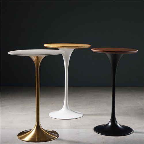 IBT-817 Gold Stainless Steel Tulip Base High Table