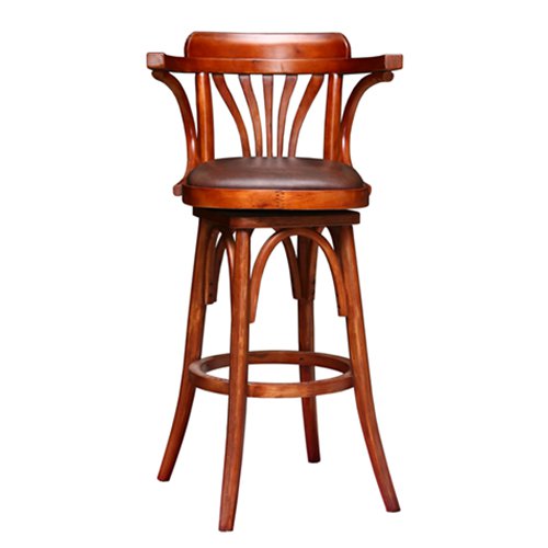 IBS-904 Rotatable Barstool With Curved Armrest