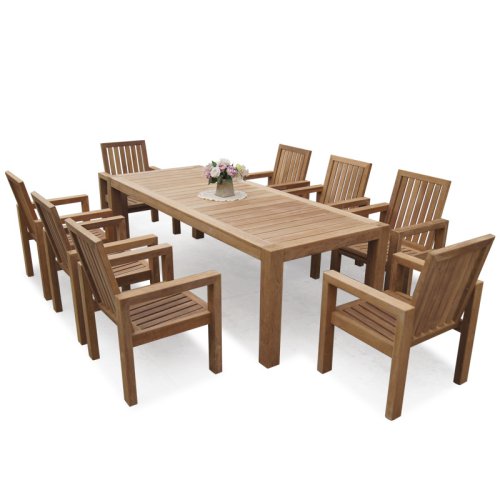 OT-1506 Teak Wood Outdoor Dining Table And Chair 