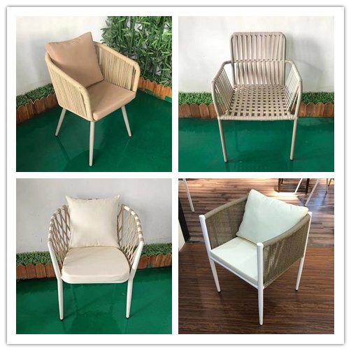 OT-1518 Aluminum Frame Outdoor Dining Chair With Cushion