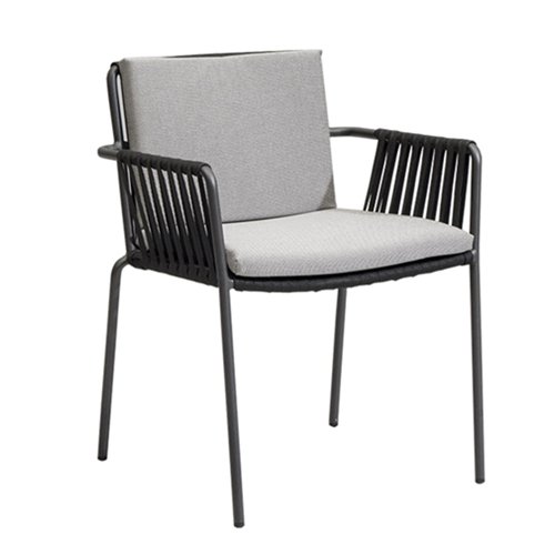 OT-1518 Aluminum Frame Outdoor Dining Chair With Cushion