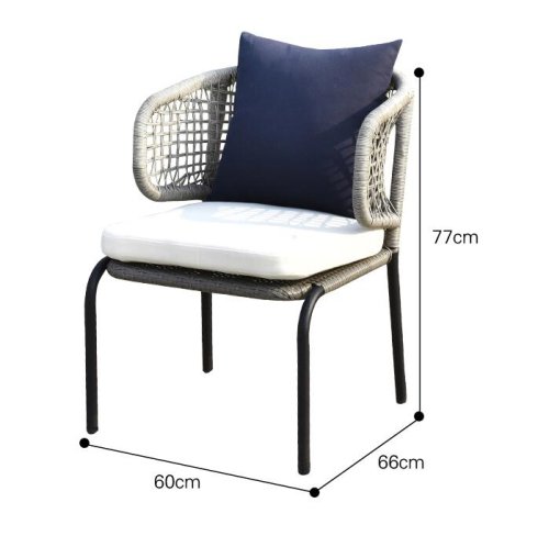 OT-1522 Wing Back Outdoor Dining Chair For Restaurant Use