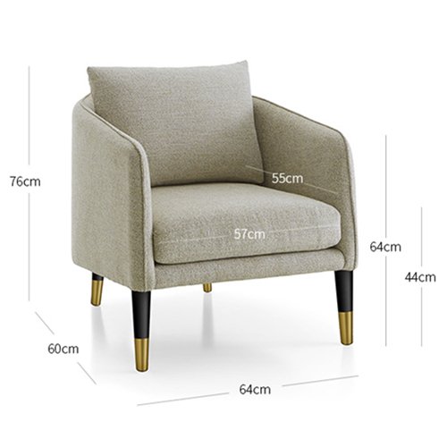 HD-1631 Upholstered Arm Sofa Chair 