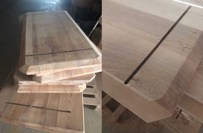 hidden anti-deformation strips on Sendy Furniture Table tops