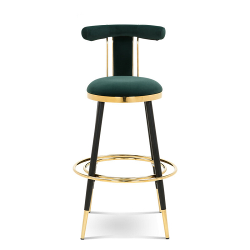 IBS-945 T Back Upholstered High Stool With Feetrest