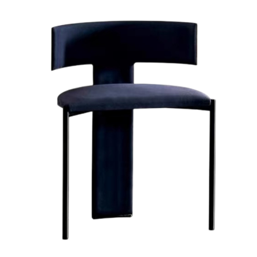 HD-1644 Carbon Steel Leather Upholstered Itlay Design Chair